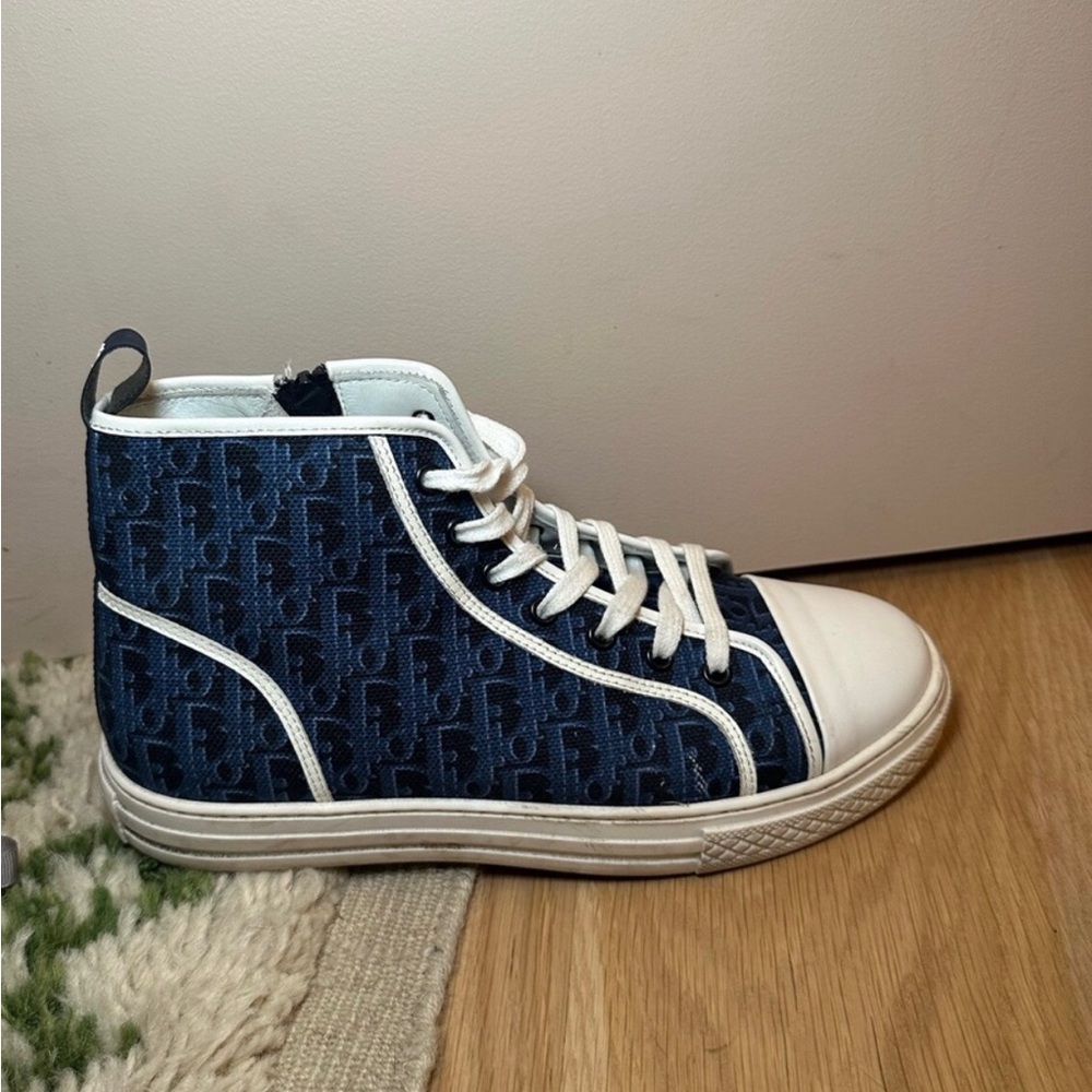 Dior high top navy canvas - Picture 4 of 6